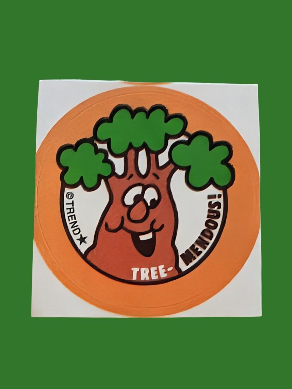 10/$25 Wood "Tree-mendous" Scratch & Sniff Retro Sticker